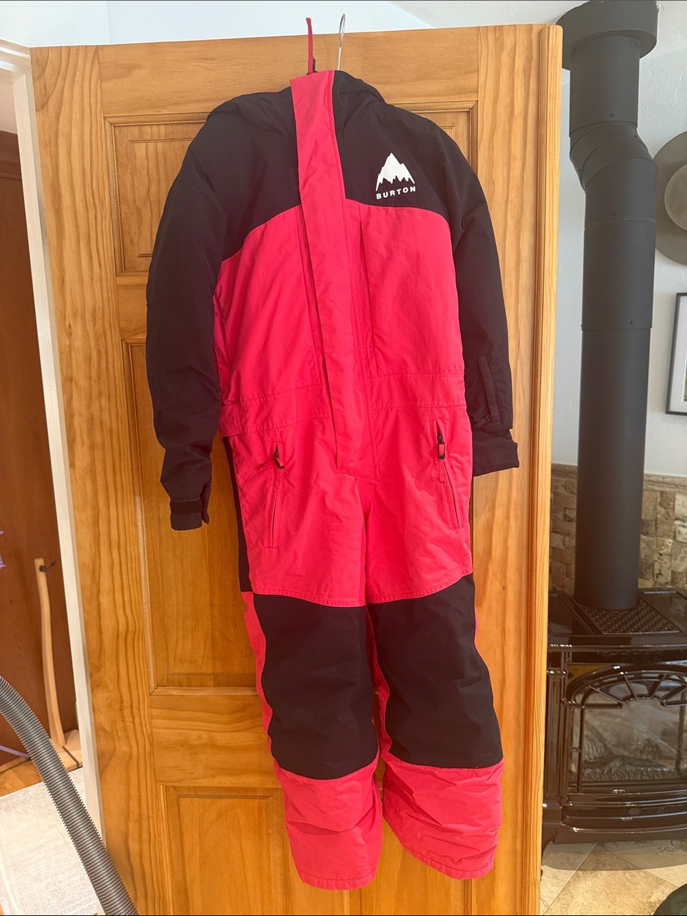 Burton Kids Pink and Black Snow One-Piece Jumpsuit